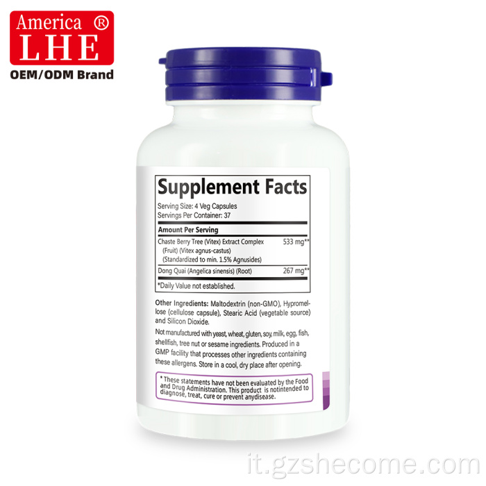 Shecome Vitex Caste Berry Capsule Equilibrio ormonale